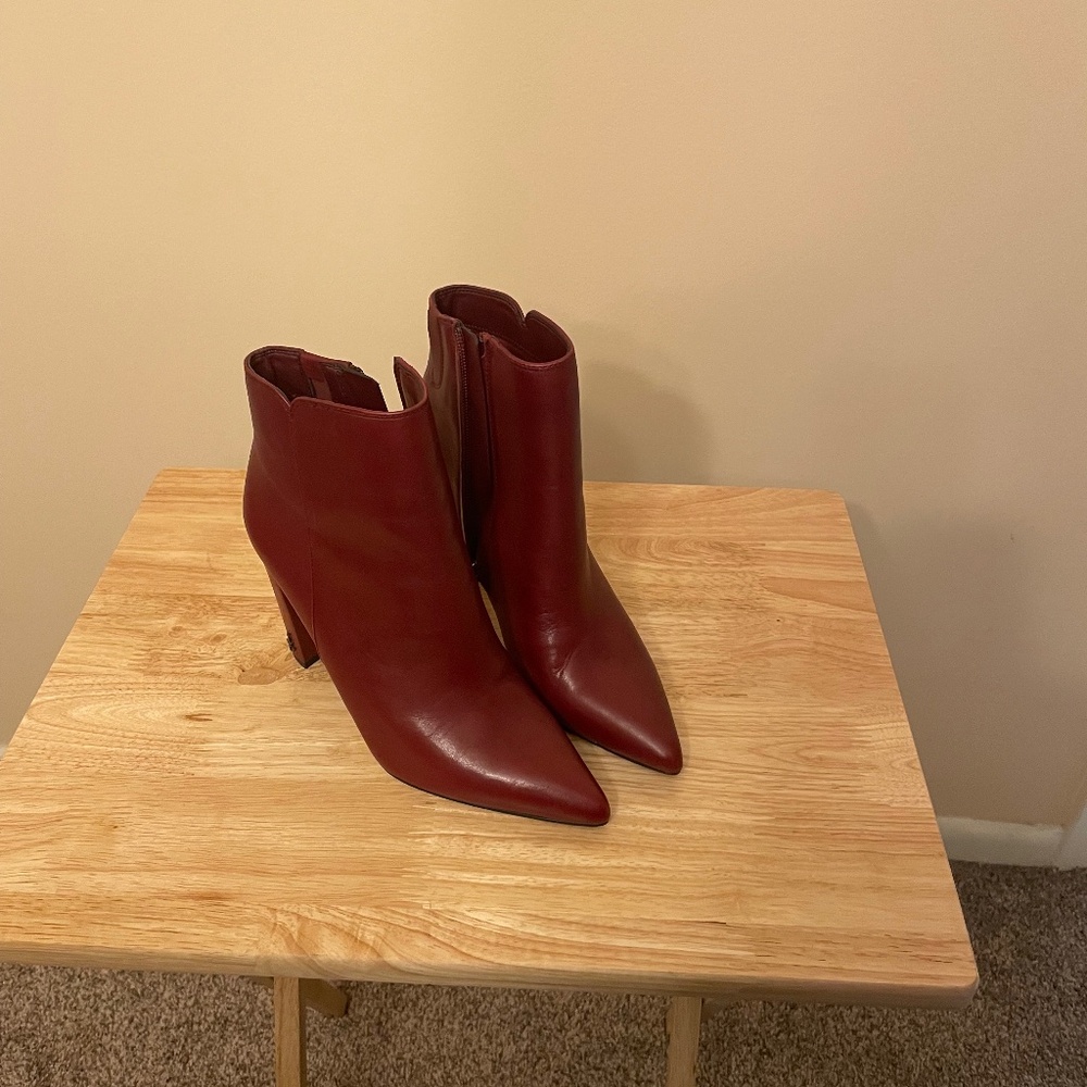 Leather booties
